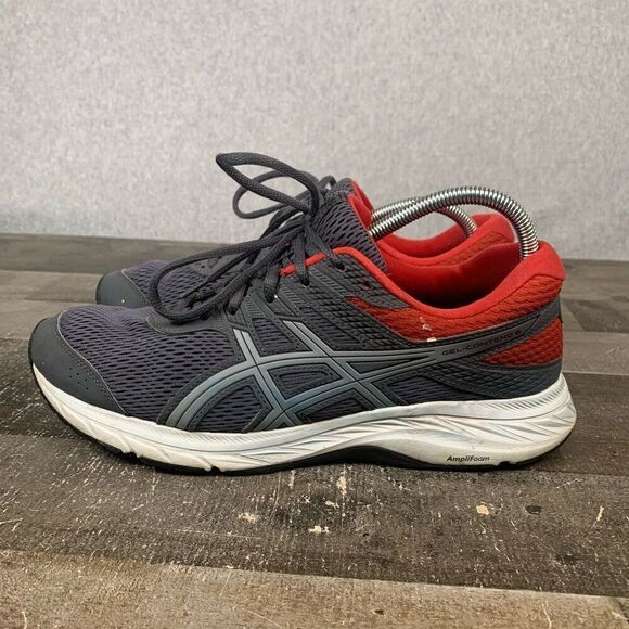 ASICS Men’s Size 10 Gel Contend 6 Running Sneakers Grey Lace Up Athletic Shoes